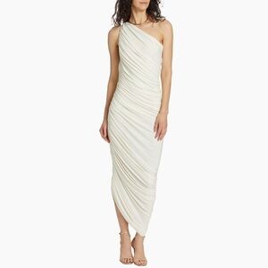 Norma Kamali White Asymmetrical Dress